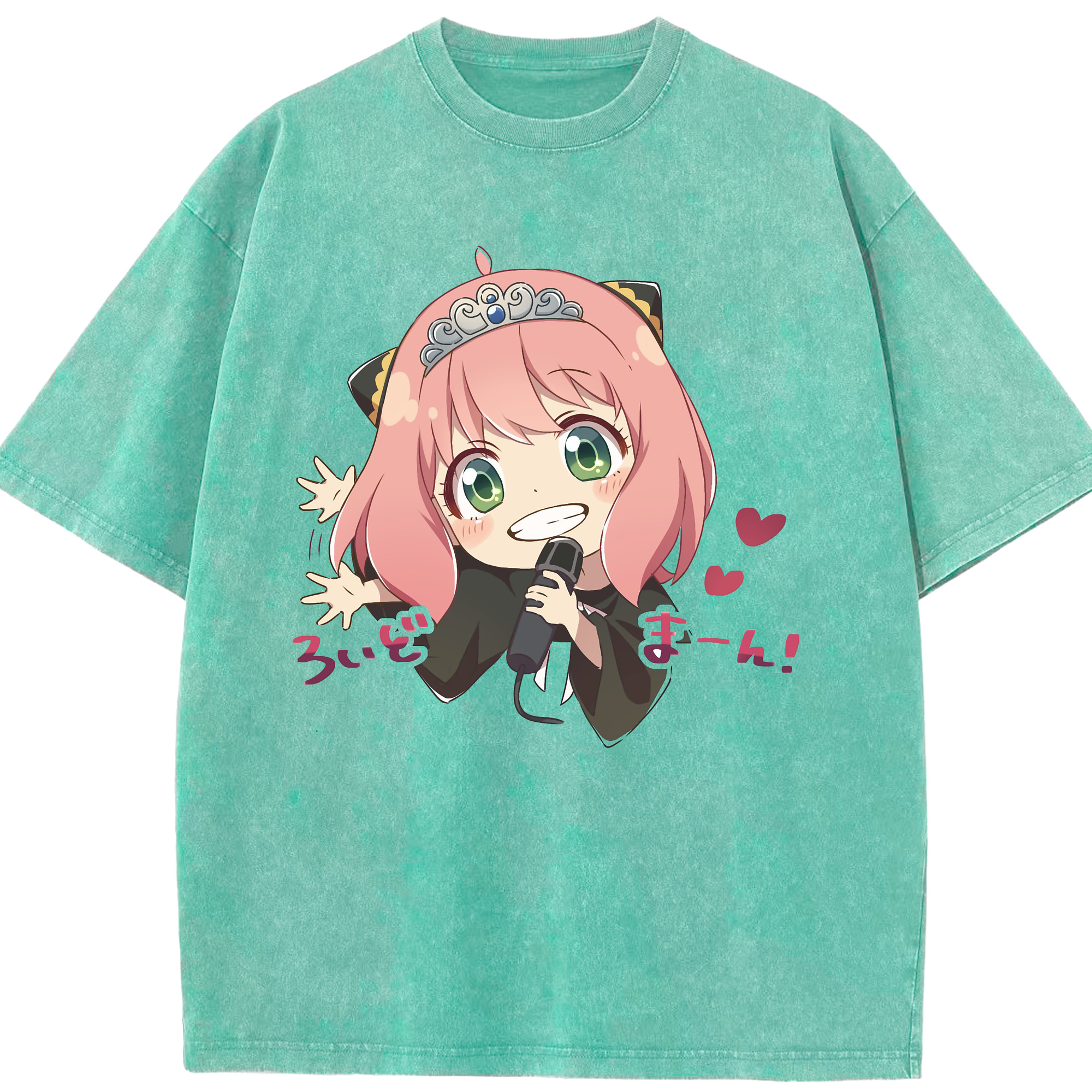 （画像用） SPY×FAMILY间谍家家酒 綿100% ヴィンテージ風 半袖Tシャツ（フロントプリント）